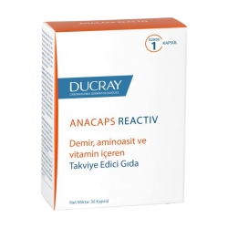 Ducray Anacaps Reactiv Saç ve Tırnak Koruyucu Takviye Edici Gıda 30 kapsül - 1