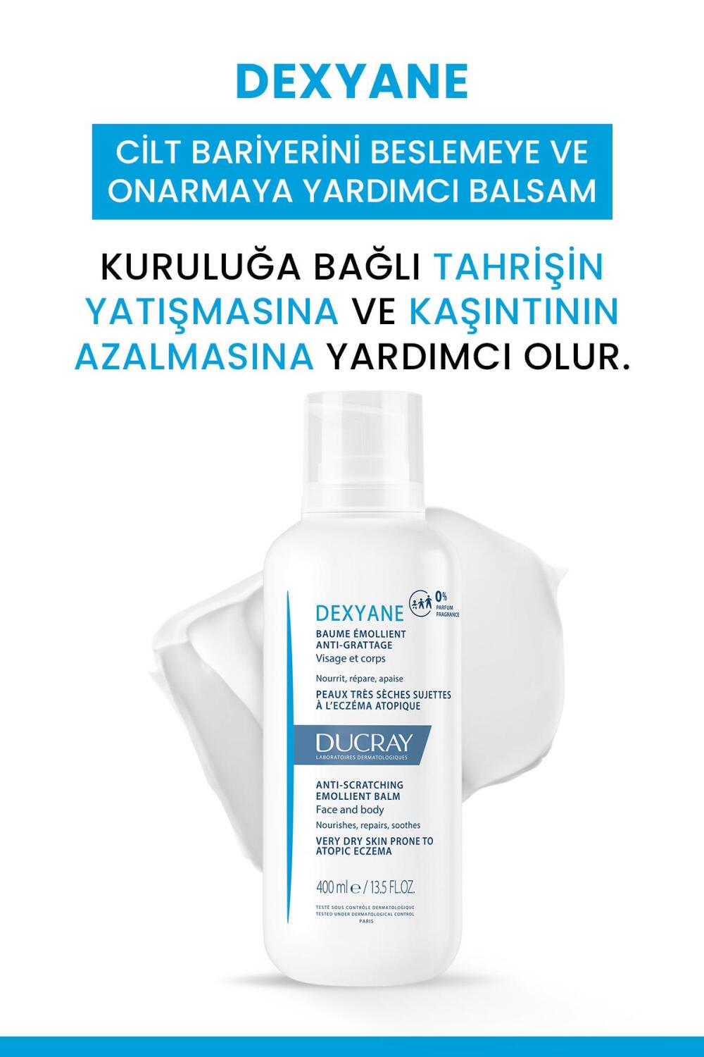 Ducray Dexyane Balm Cilt Bariyerini Beslemeye ve Onarmaya Yardımcı Balm 400ml - 2