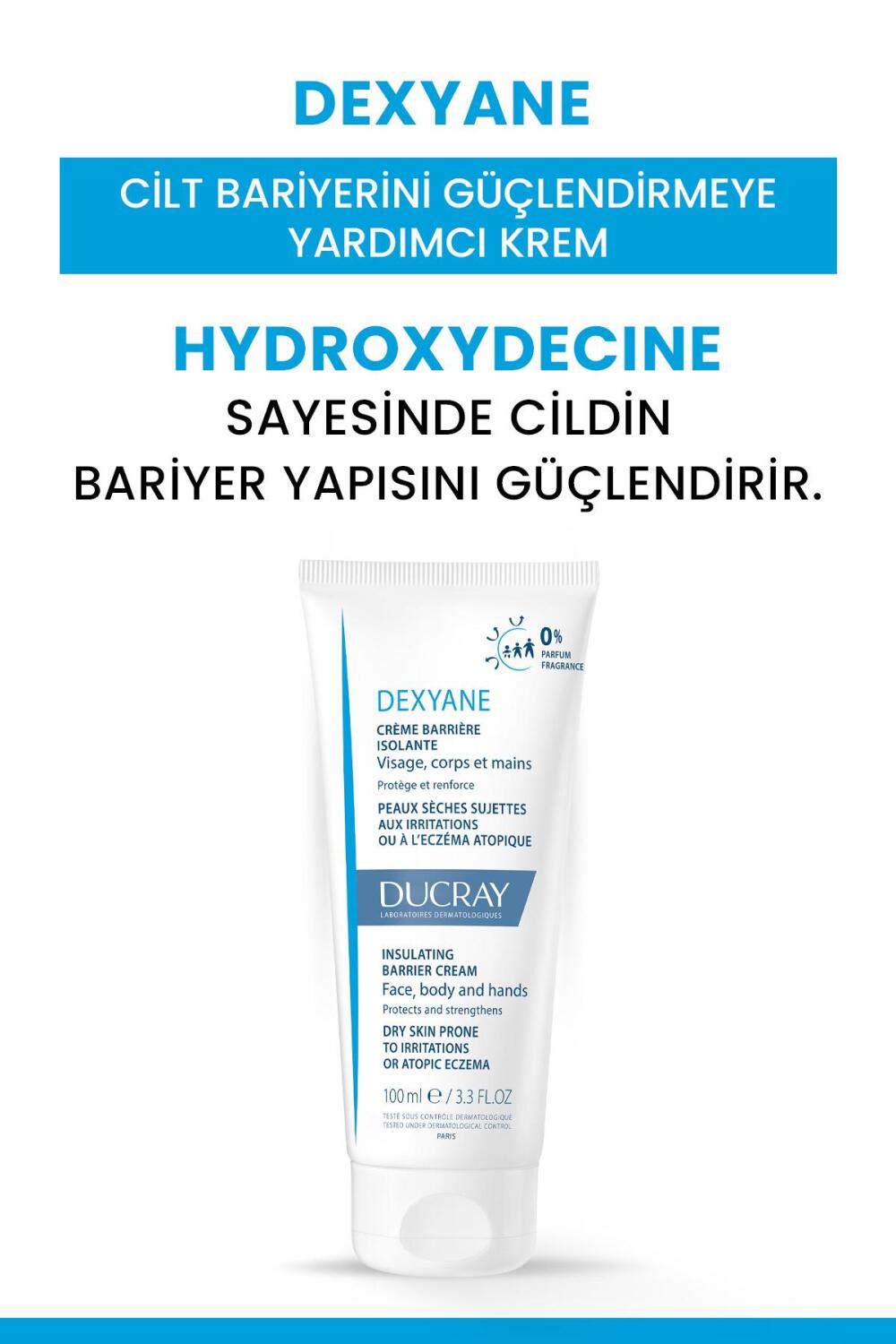 Ducray Dexyane Bariyer Krem Cilt Bariyerini Güçlendirmeye Yardımcı Krem 100ml - 2