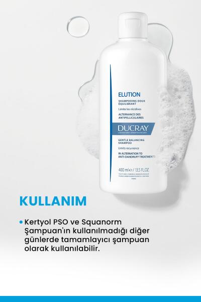 Ducray Elution Şampuan Kepek Karşıtı Tamamlayıcı Şampuan 400ml - 4