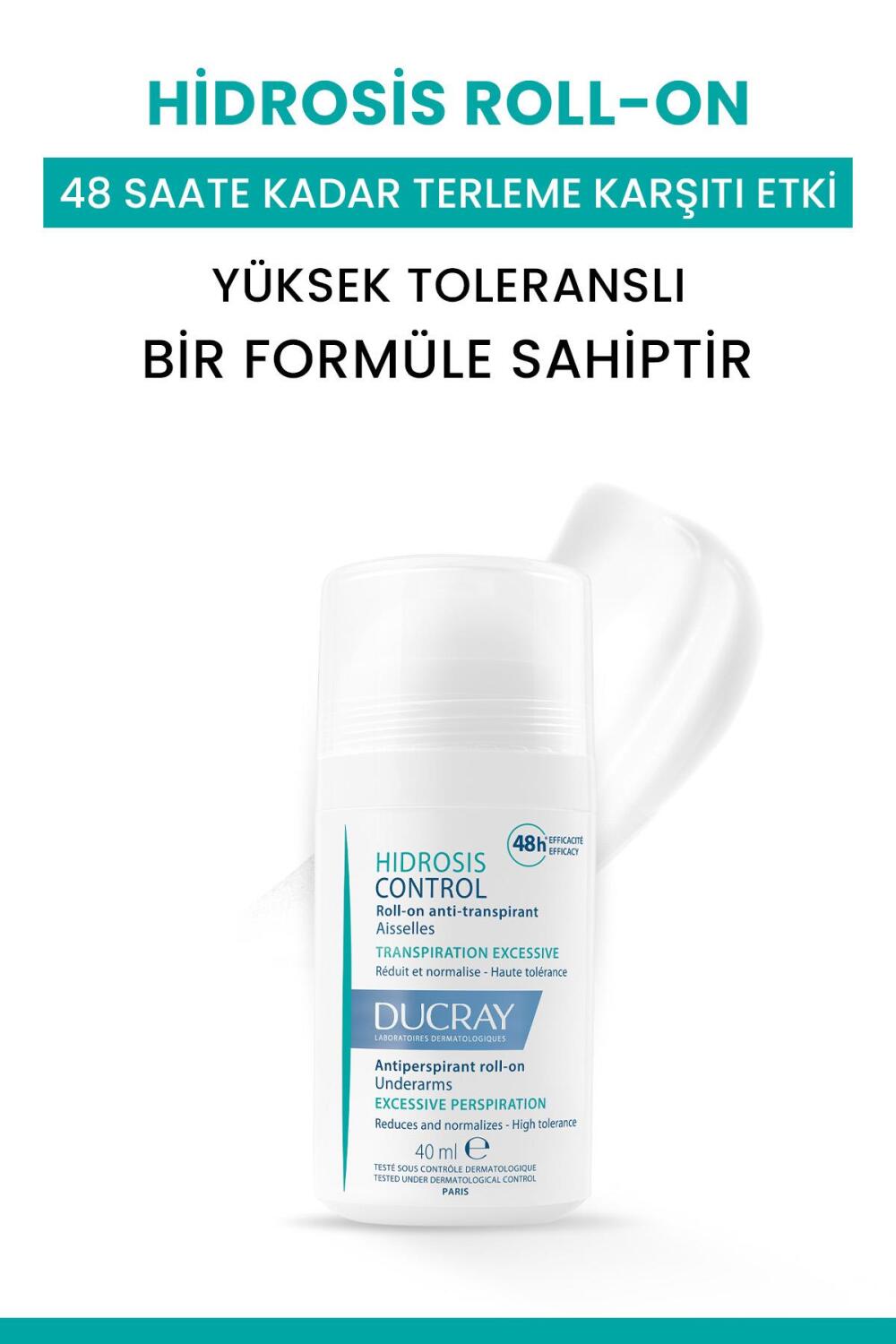 Ducray Hidrosis Roll-On Terleme Karşıtı Roll-On 40ml - 2