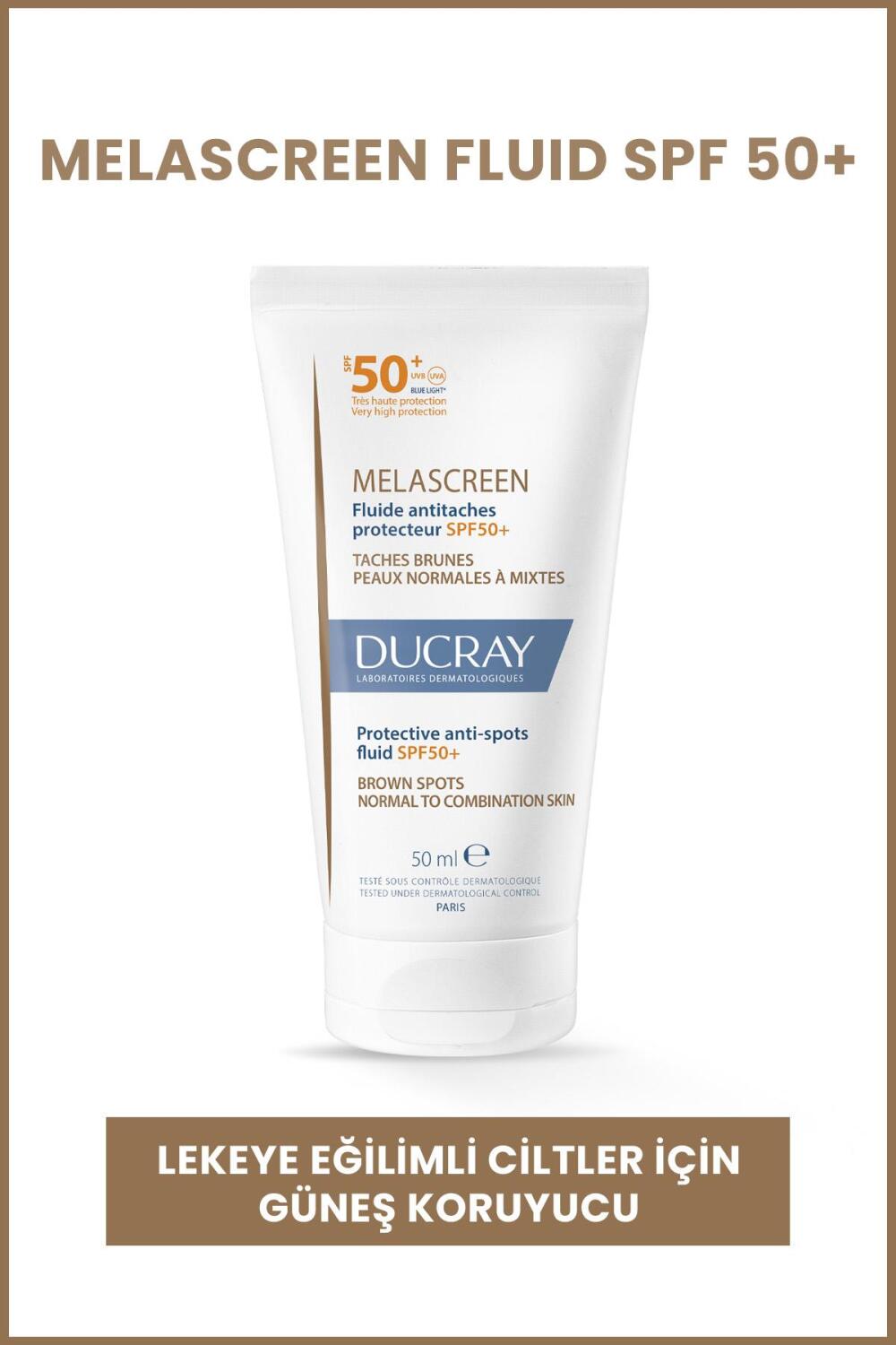 Ducray Melascreen UV Fluid SPF 50+ Leke Karşıtı Normal/Karma Ciltler İçin Güneş Koruyucu 50ml - 1