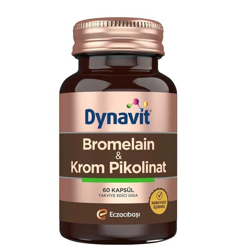 Dynavit Bromelain ve Krom Pikolinat 60 Kapsül - 1