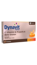 Dynavit Herbal Pastil Vitamin C, Propolis & Beta Glukan Pastil 16 lı - 1