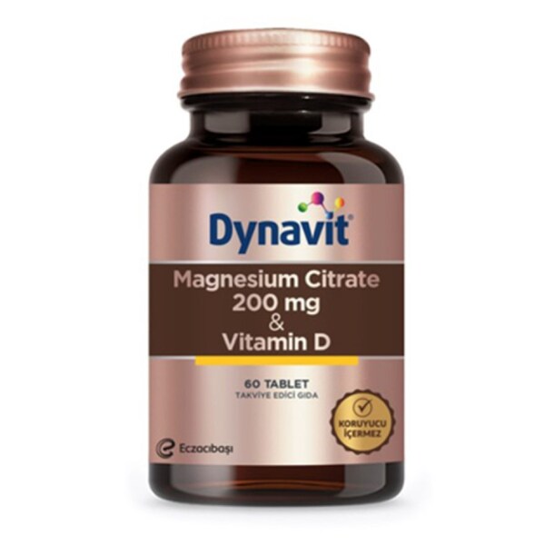 Dynavit Magnezyum Sitrat 200 & Vit D 60 Tablet - 1