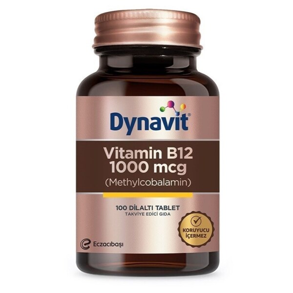 Dynavit Vitamin B12 1000 Mcg 100 Tablet - 1