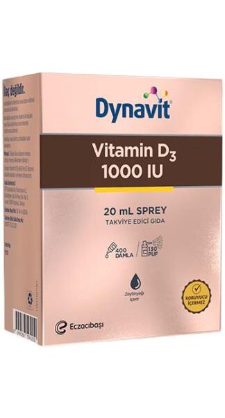 Dynavit Vitamin D3 1000 IU Sprey 20 Ml - 2