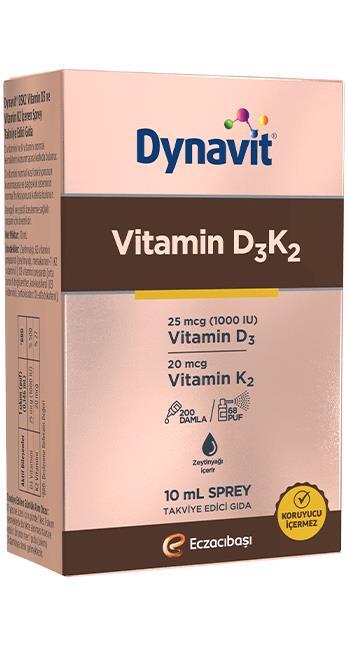 Dynavit Vitamin D3K2 Sprey 10 ml - 2