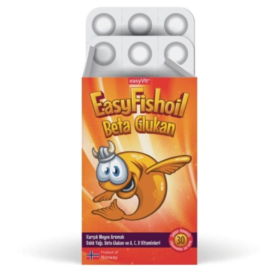 EasyFishoil Beta Glukan Çiğnenebilir 30 Jel Form - 1