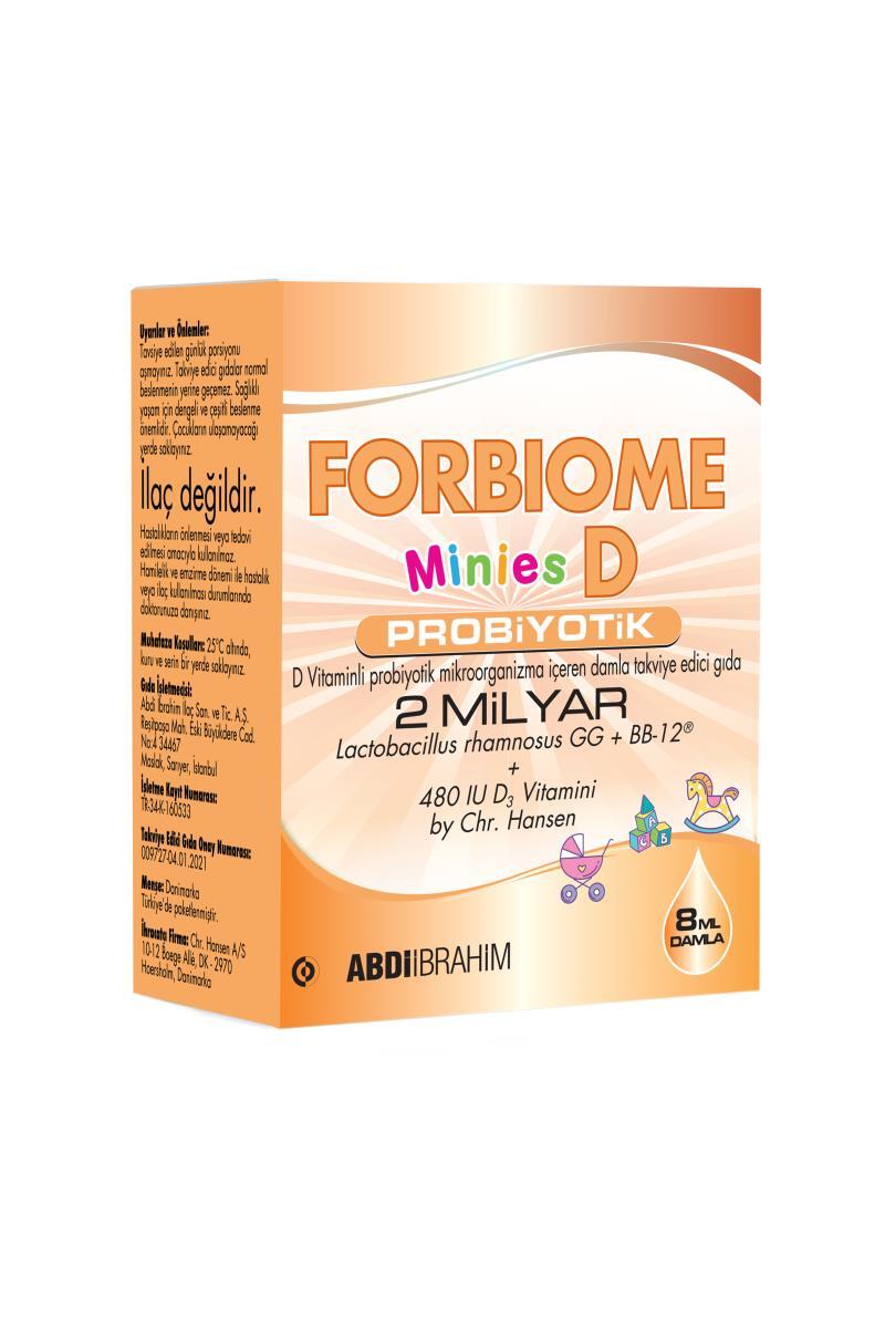 Forbiome Minies D Probiyotik Vitamin D 8 ml Damla - 1