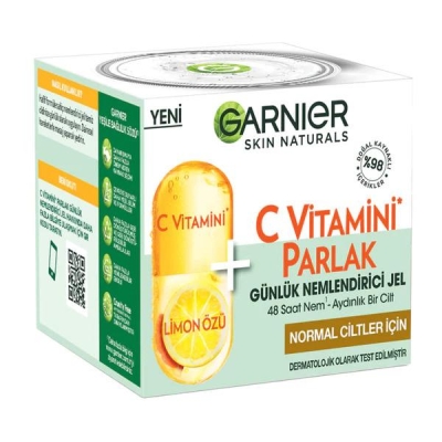 Garnier C Vitamini Parlak Aydınlatıcı 30 ml Günlük Nemlendirici Jel Normal Cilt - 1