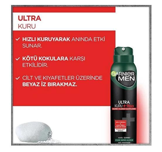 Garnier Men Ultra Kuru 96sa Deodorant 150 ml - 3