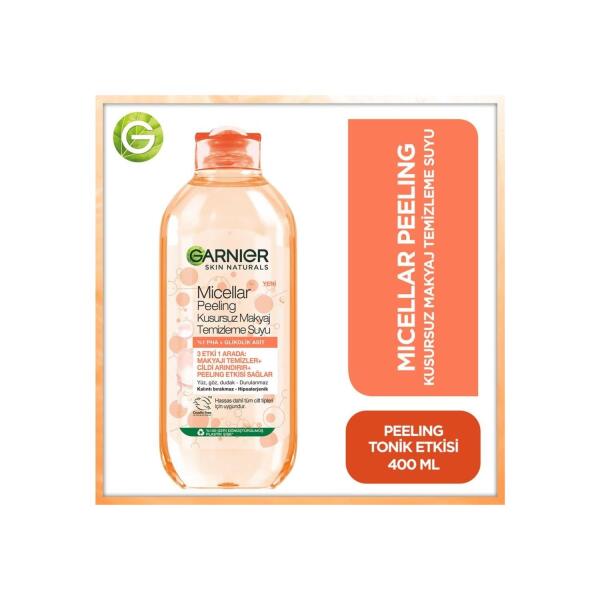 Garnier Miceller Peeling Kusursuz Makyaj Temizleme Suyu 400 ml - 3