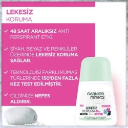 Garnier Mineral Lekesiz Koruma Roll On 50 ml Ferah Koku - 2