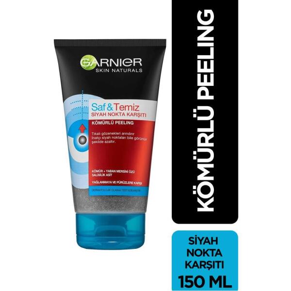 Garnier Saf & Temiz Kömürlü Peeling 150 ml - 1