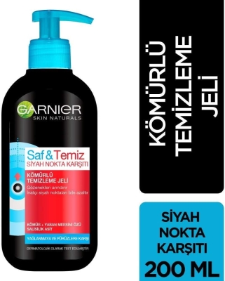 Garnier Saf & Temiz Kömürlü Temizleme Jeli 200 ml - 3