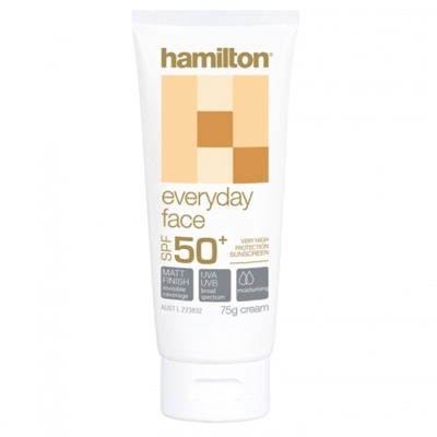 Hamilton Everyday Face Mat Spf 50+ 75 gr Yüz için Güneş Koruyucu Krem - 1