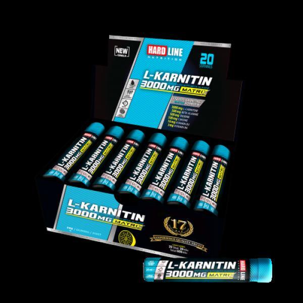 Hardline L-Karnitin Matrix 3000 Mg Limon 20 Adet (30 Ml) - 1