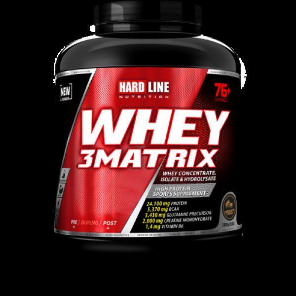 Hardline Whey 3 Matrix 2300 Gr - Çikolata - 1