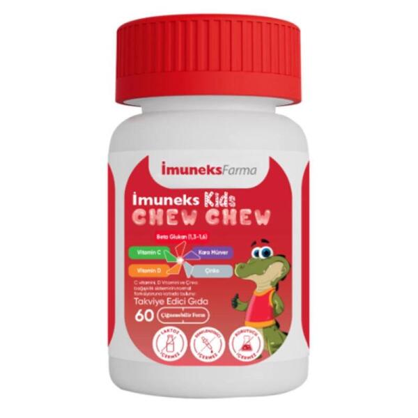 İmuneks Kids Chew Chew 60 Çiğenebilir Tablet - 1