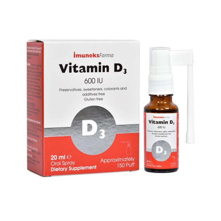 İmuneks Vitamin D3 600 mg 20 ml - 1