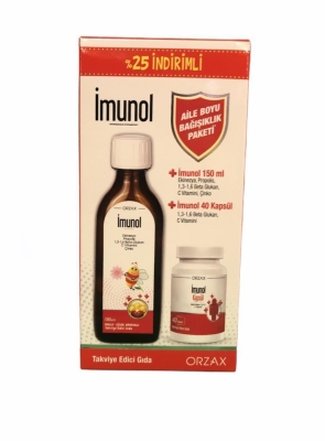 İmunol Aile Boyu Bağışıklık Paketi (150 ml Şurup + 40 Kapsül) - 1