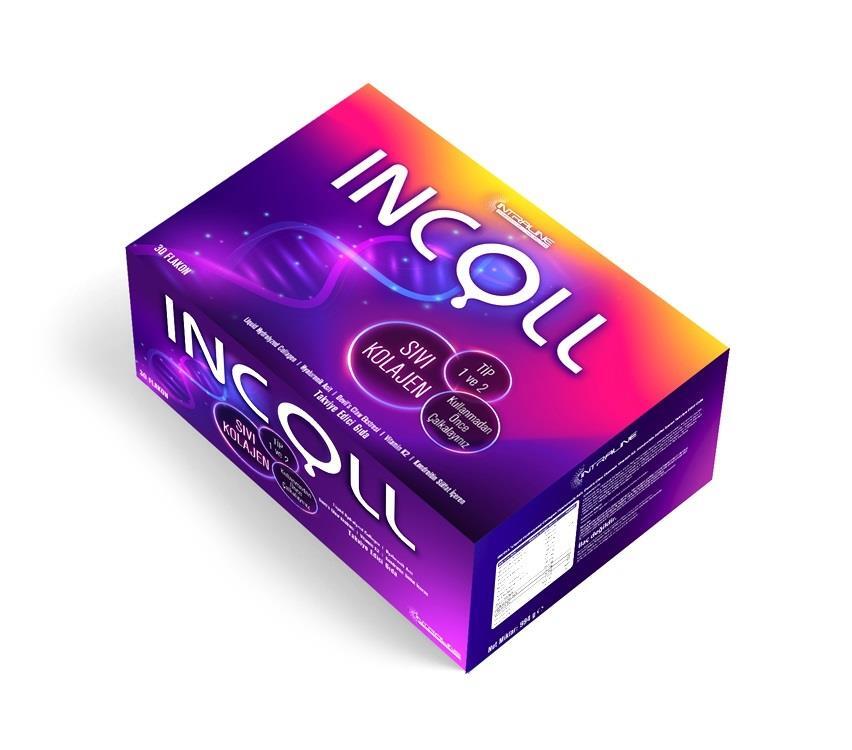 Incoll 30 ml 30 Flakon Enzimatik Hidrolize Sıvı Kollajeni - 1