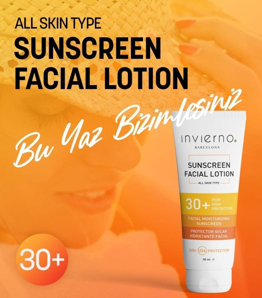 Invierno Barcelona LLC.30 SPF Yüz Güneş Losyonu 50 ml - 2