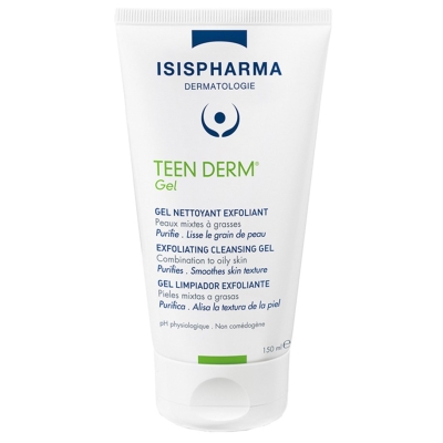 Isis Pharma Teen Derm Gel 150 ml Yağlı Ciltler için Granüllü Yüz Temizleme Jeli - 1