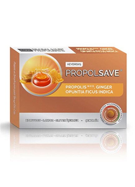 Keydrops Propolsave Propolis & Zencefil 12 Pastil - 1