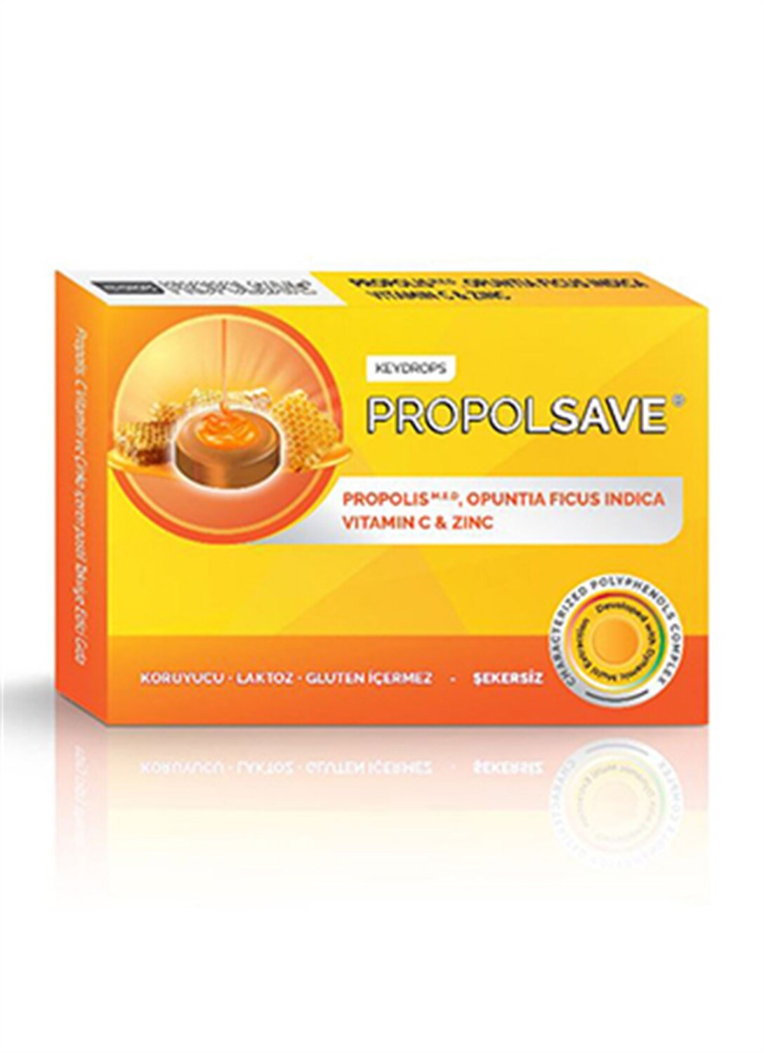 Keydrops Propolsave Vitamin C & Çinko 12 Pastil - 1