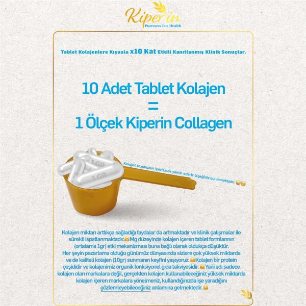 Kiperin Collagen Peptides 50 Günlük 500 gr - 4