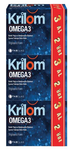 Krilom Omega3 50 Yumuşak Kapsül 3 Al 2 Öde - 1