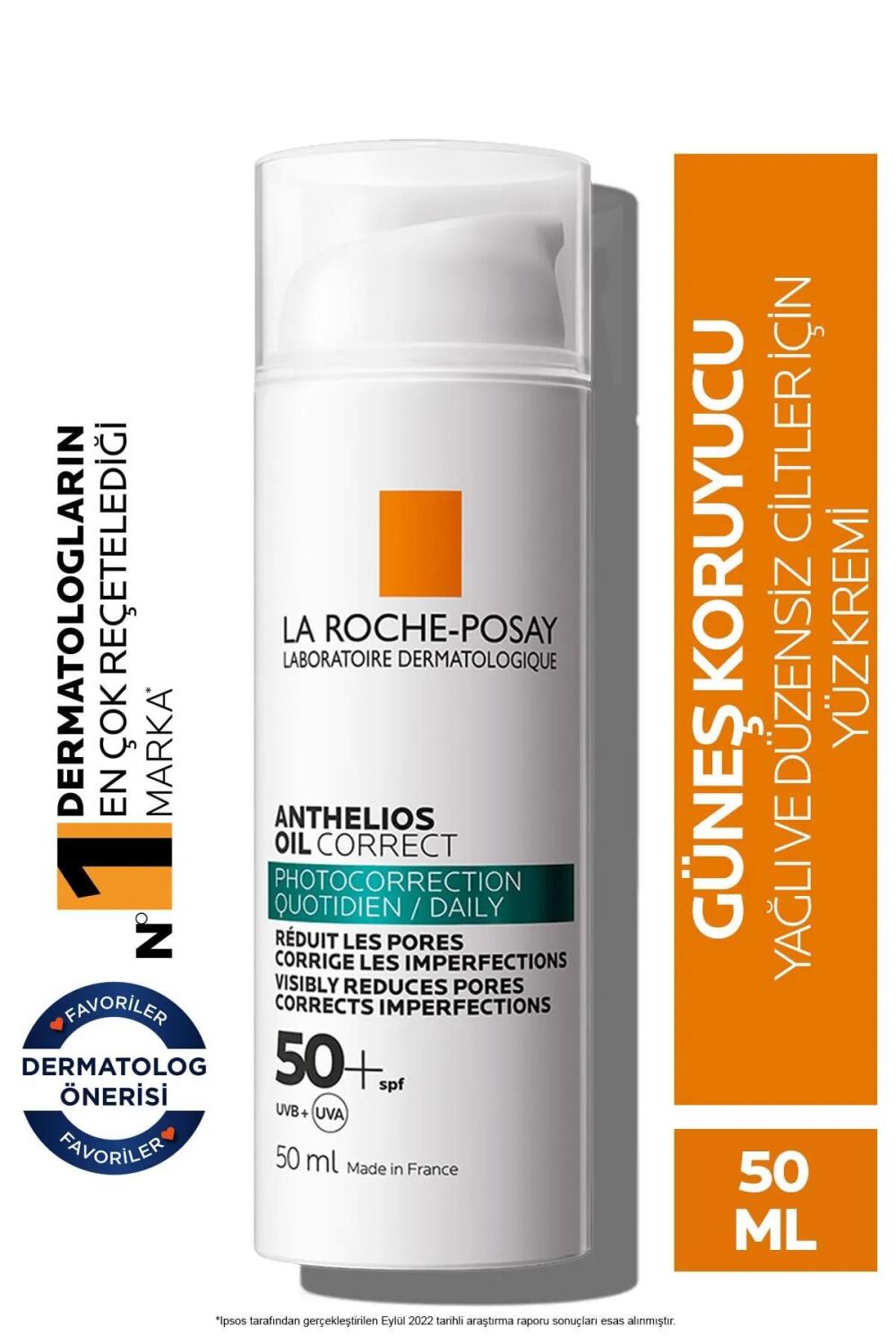 La Roche-Posay Anthelios Oil Correct 50 Faktör Güneş Kremi 50 ml - 1