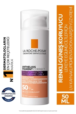 La Roche Posay Anthelios Pigment Correct Renkli Güneş Koruyucu SPF50+ 50ml Medium - 2