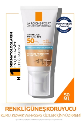 La Roche-Posay Anthelios UVmune 400 Renkli 50 Faktör Güneş Kremi 50 ml - 1