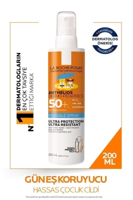 La Roche-Posay Anthelios XL Spf 50+ Dermo- Pediatrics 200 ml Çocuklar için İz Bırakmayan Güneş Spreyi - 1