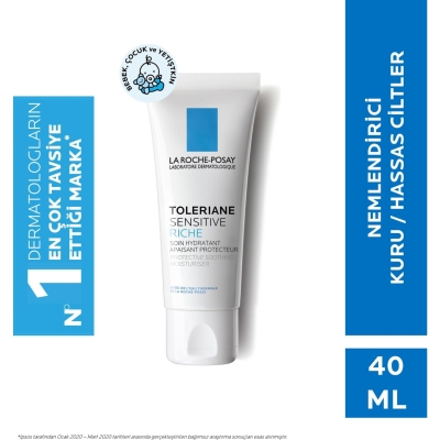 La Roche Posay Toleriane Sensitive Rich 40 ml Nemlendirici Yüz Bakım Kremi - 1