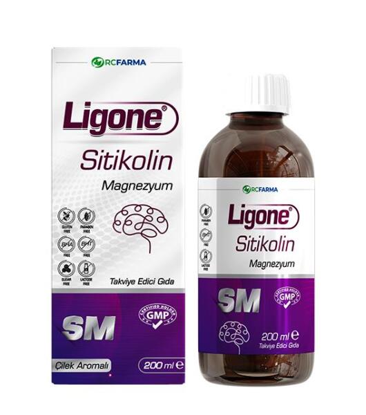 Ligone Sitikolin Magnezyum Şurup 200 ml - 1