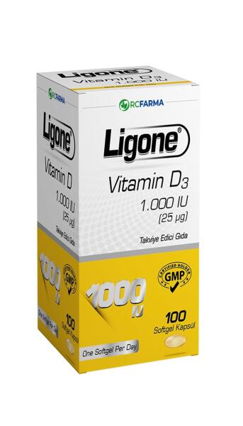 Ligone Vitamin D3 1000 IU 100 Kapsül - 1