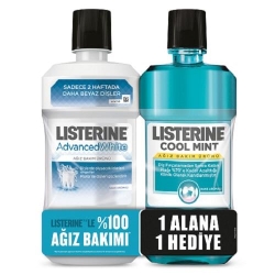 Listerine Advanced White 250 ml + Cool Mint 250 ml - 1