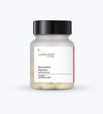 Live Yourself Resveratrol Piperine 30 Kapsül - 1