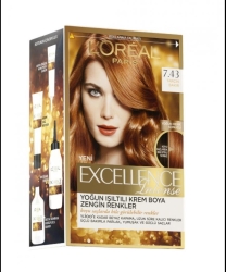 Loreal Paris Excellence Intense 7.43 Tarçın Bakırı - 1