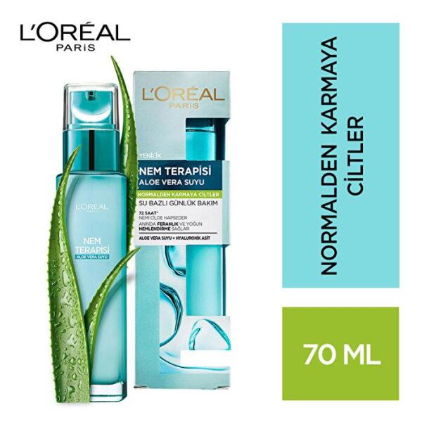 Loreal Paris Nem Terapisi Aloe Vera Suyu 70 ml Normalden Karmaya Ciltler - 1