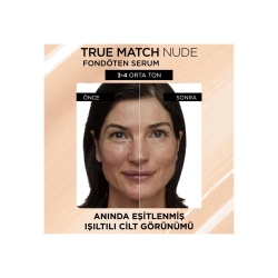 Loreal Paris True Match Nude Plumping Tinted Serum 3-4 Light Medium - 3