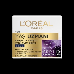 Loreal Paris Yaş Uzmanı 50+ Kırışıklık Karşıtı Yenileyici Gece Kremi 50 ml - 2