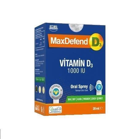 Maxdefend D3 1000 IU 20 ml Oral Sprey - 1