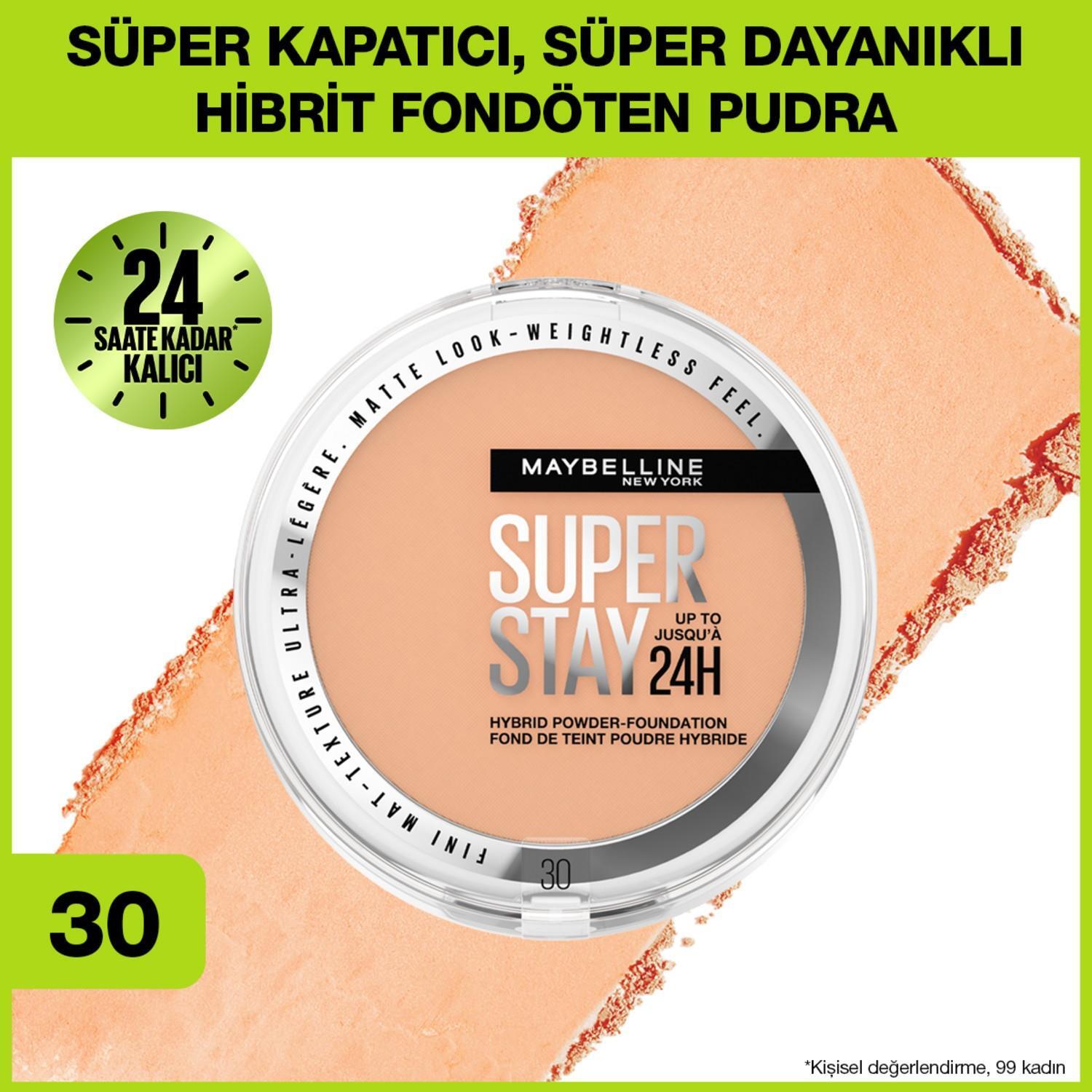 Maybelline New York Super Stay 24H Pudra - Fondoten 30 - 1