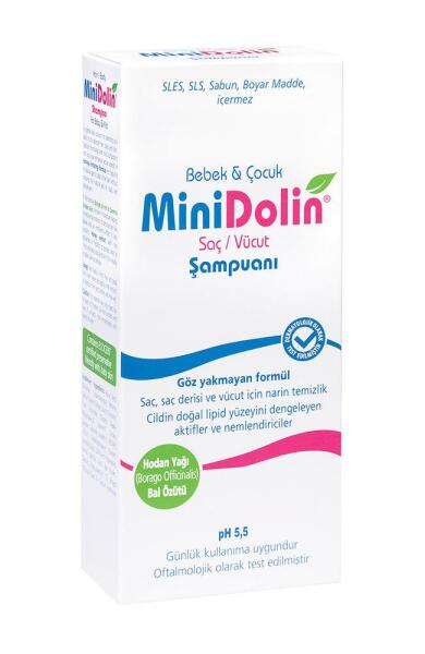 Minidolin 250 ml Bebek Saç ve Vücut Şampuanı - 1