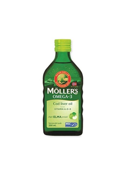 Möllers Balık Yağı Şurubu Doğal Elma Aromalı 250 ml - 1